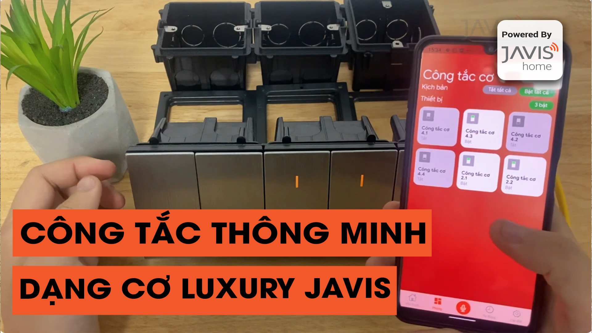 Công tắc cơ Luxury Javis dành cho biệt thự, chung cư cao cấp