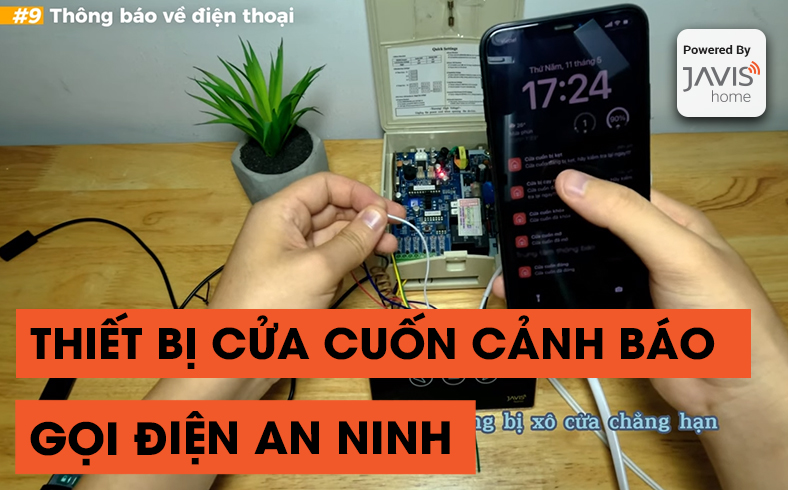 [ Sản phẩm mới] Công tắc cửa cuốn WIFI JAVIS PRO tích hợp FULL tính năng gọi điện cảnh báo
